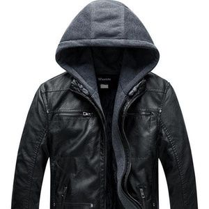 Wantdo Mens Faux Leather Jacket